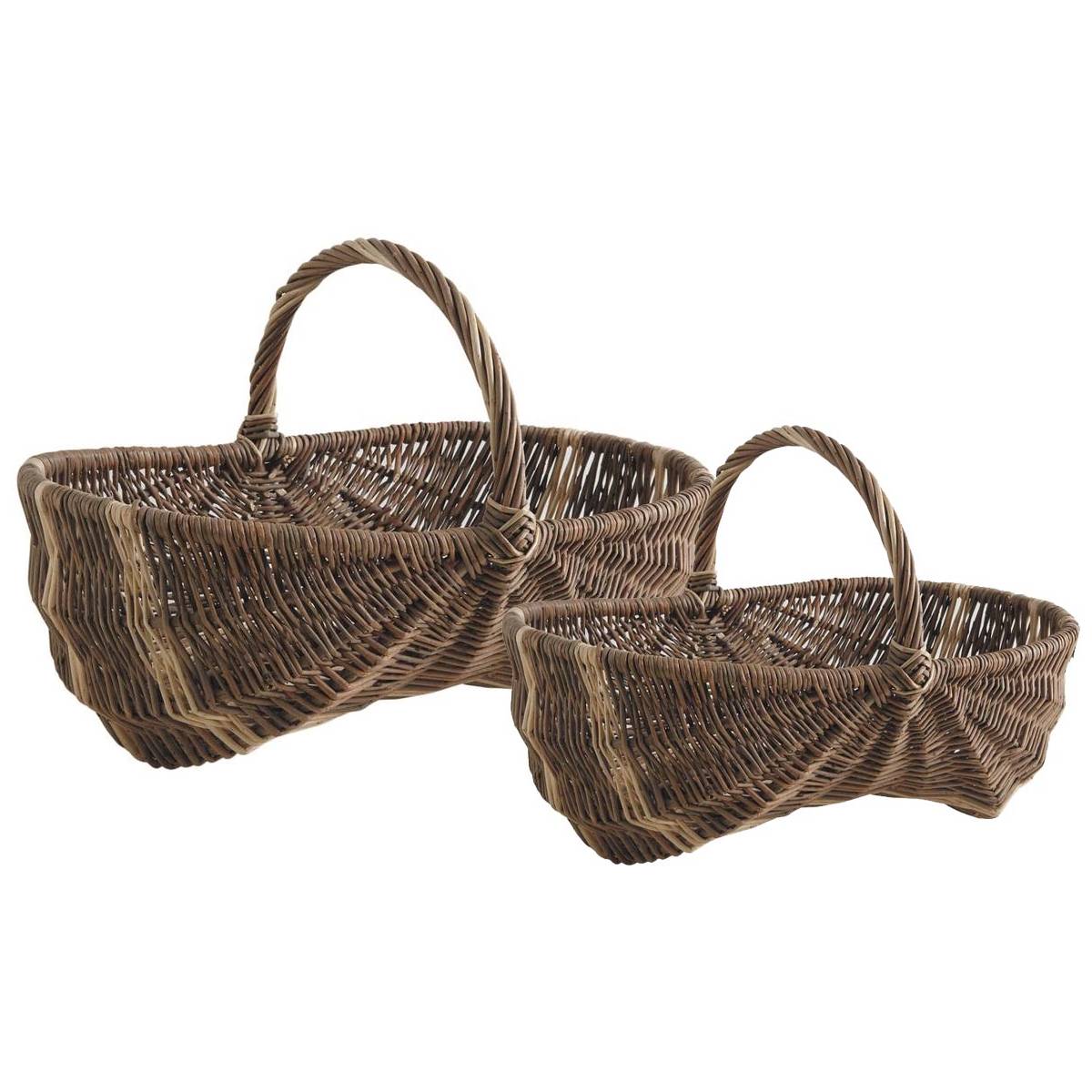 Aubry Gaspard - Panier bourguignon en osier Lot de 2 - Image 1