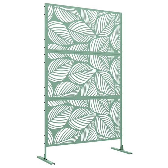 Paravent extérieur acier vert 122 x 45 x 198 cm - PANGIVO - Image 1