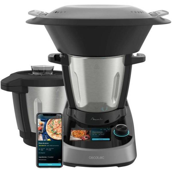 Robot de cuisine - CECOTEC - Mambo Touch avec bol Habana - 1600 W - 3,3 L - 37 fonctions - Gris - Image 1