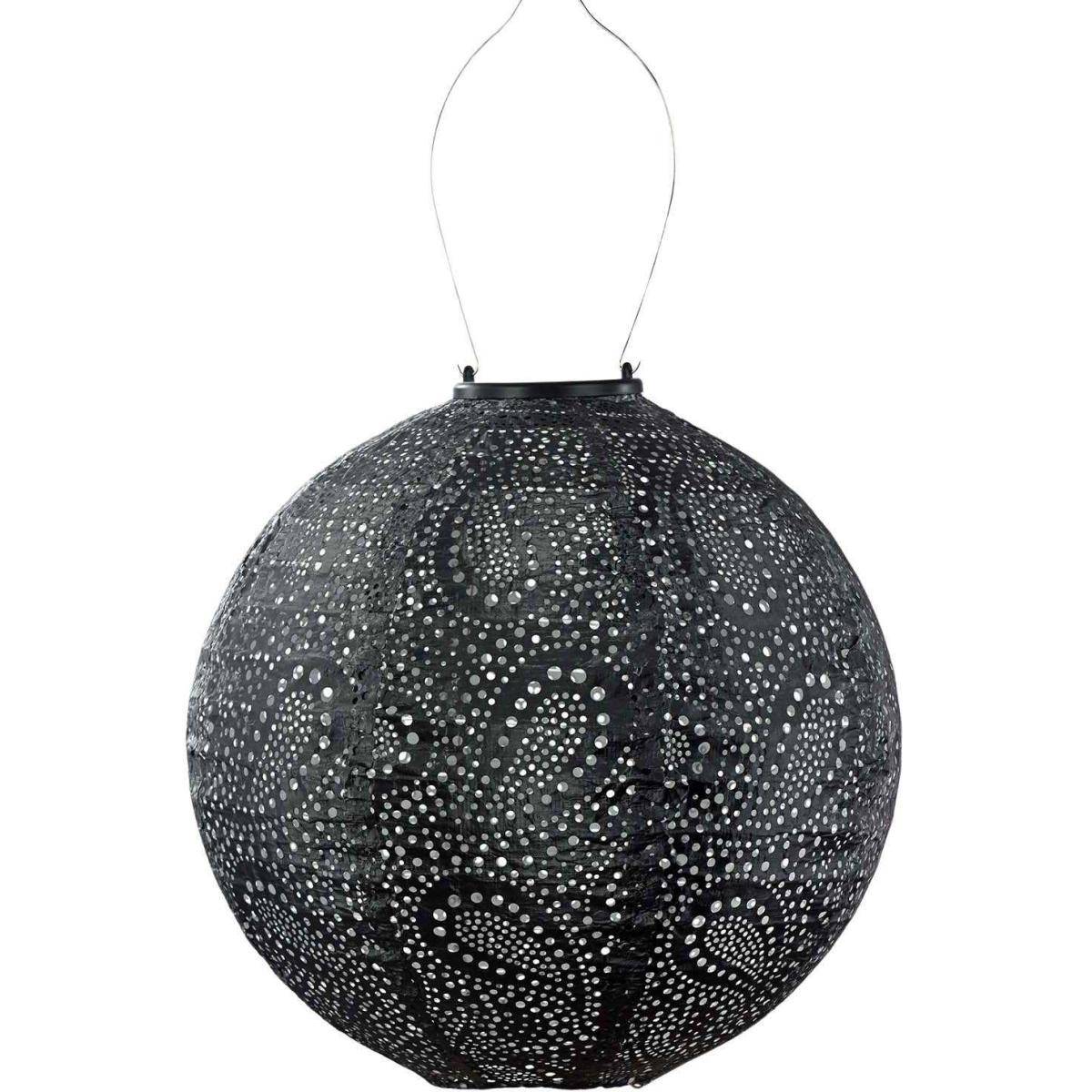 Lumiz - Lanterne solaire Round 30 cm Paisley - Gris foncé - Image 1
