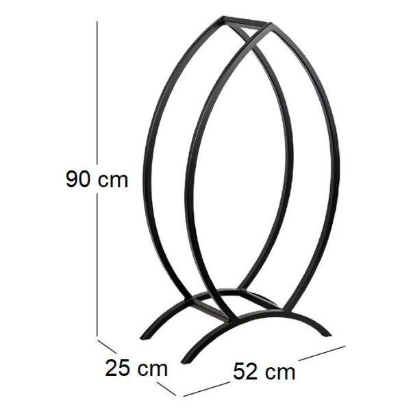 Magnus - Porte-bûches poisson design en acier 90 cm Magnus - Image 4