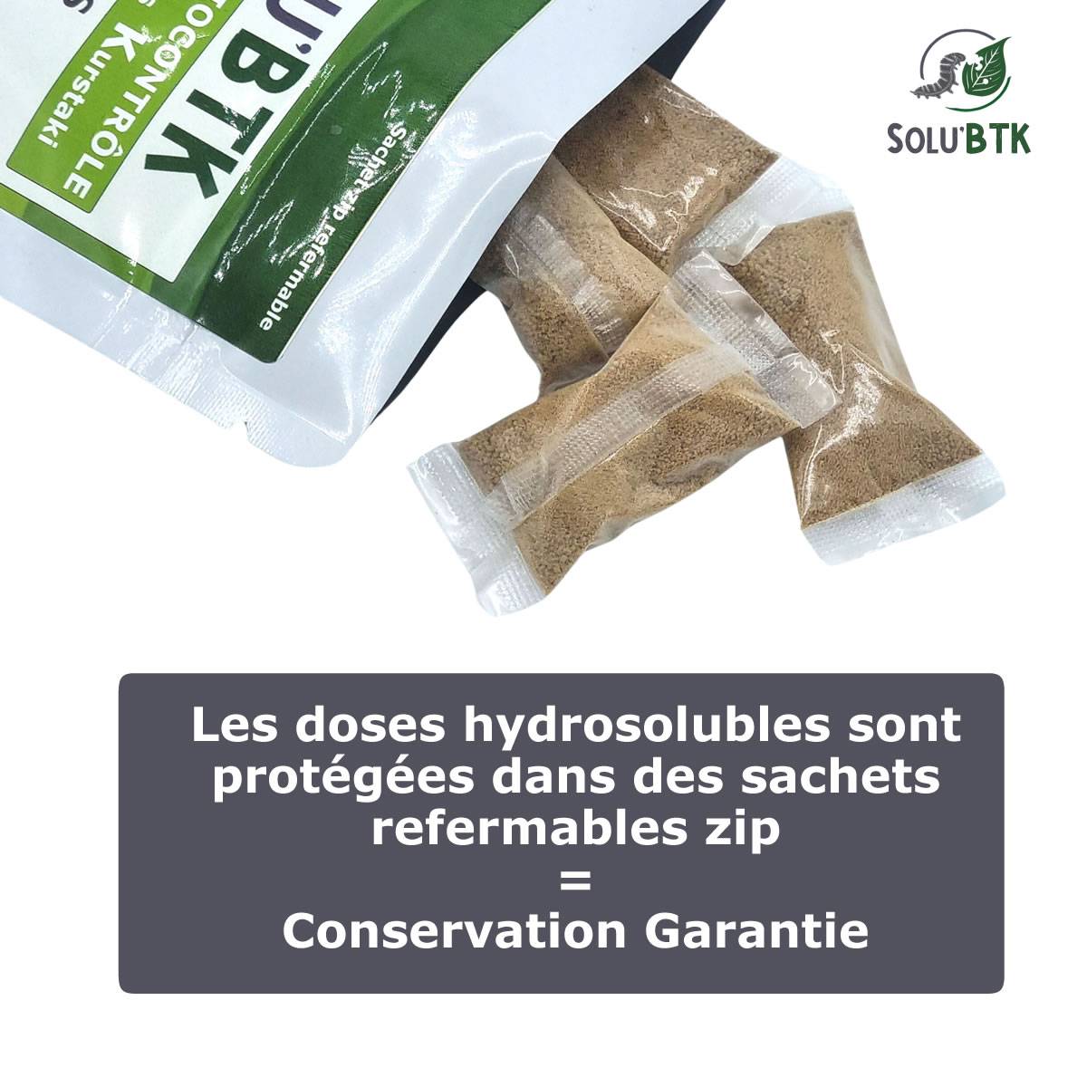 SOLU'BTK - Produit BTK de biocontrôle contre les chenilles phytophages - 15g - Image 5