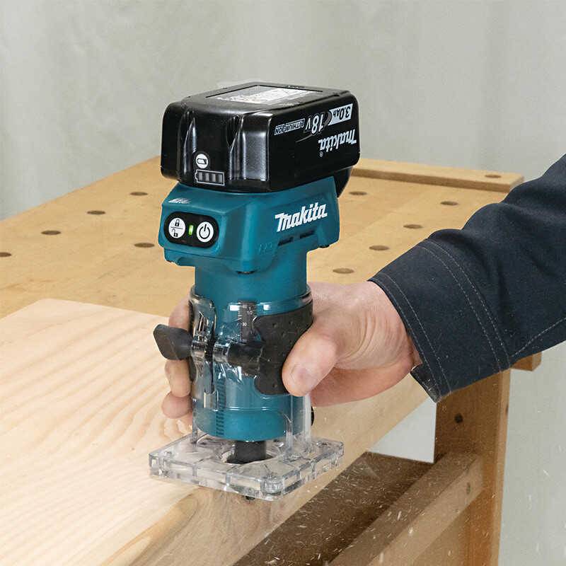 Affleureuse 18V Ø6mm LXT - MAKITA - avec 1 batterie 18v 3,0 Ah - chargeur - DRT52SF - Image 2