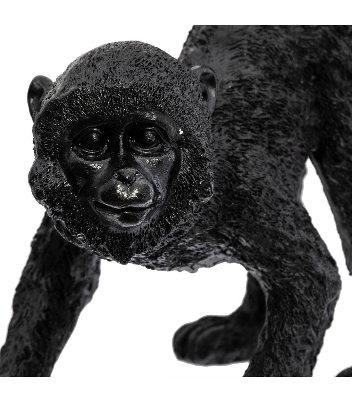 Objet décoratif Singe Noir en résine H 41 cm - Image 2