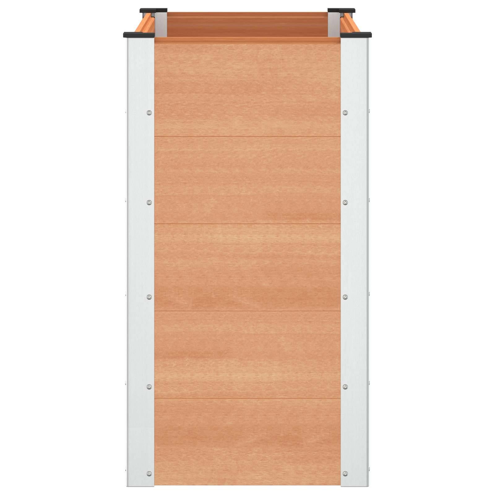 Prolenta Premium - Jardinière aluminium marron 100 x 50 x 91 cm - Prolenta premium p3113.1 - Image 4