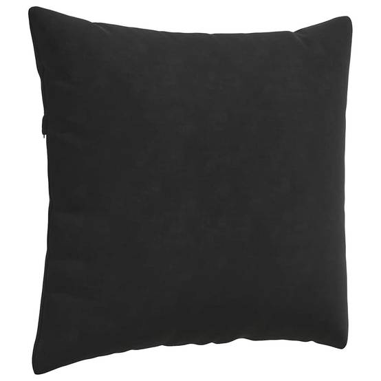 Paire de Coussins Velours Côtelé avec Housses Amovibles pour Canapé et Fauteuil Noir 50x50 cm – ComfortXL Outdoor Living - Image 5