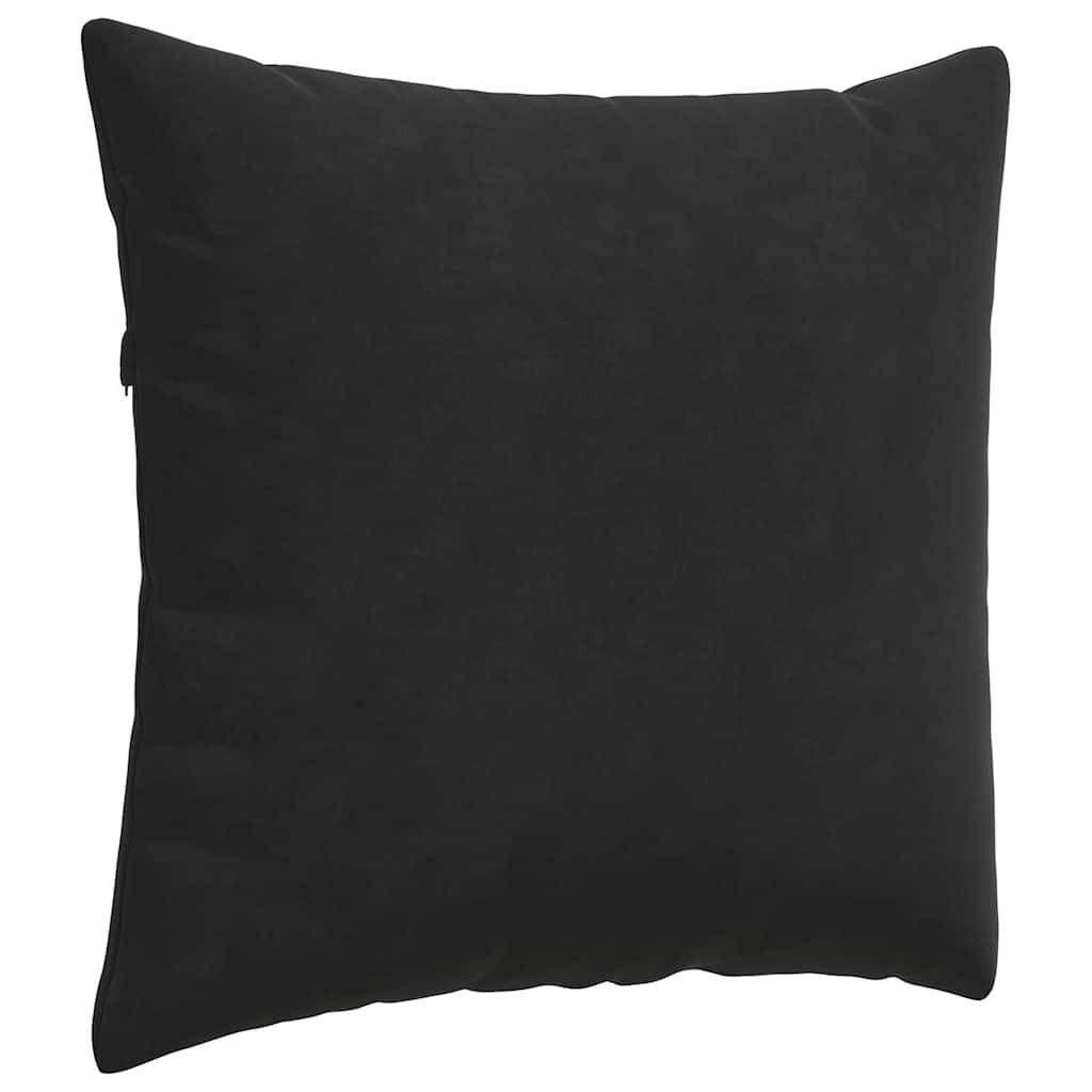 Paire de Coussins Velours Côtelé avec Housses Amovibles pour Canapé et Fauteuil Noir 50x50 cm – ComfortXL Outdoor Living - Image 5