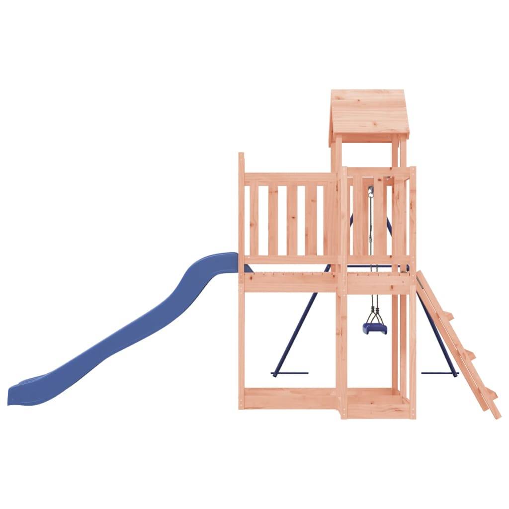 Helloshop26 - Aire de jeux d'extérieur balançoires toboggan portiques robuste jeux jardin 286 x 378 x 214 cm bois massif de douglas - Image 4