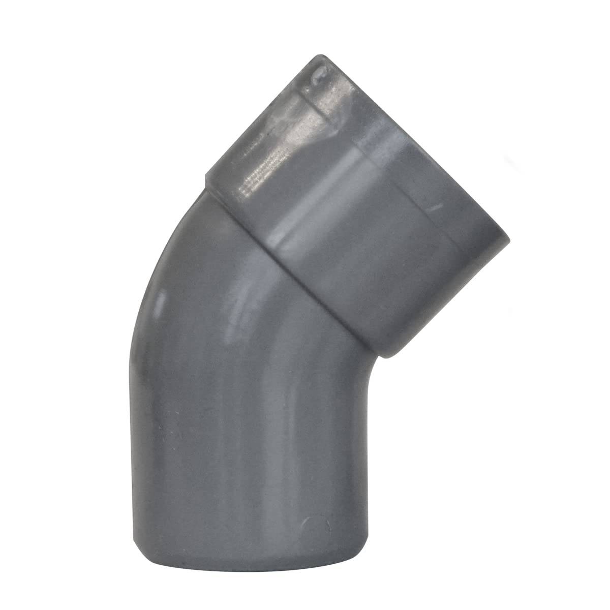 Jardibric - Jardibric - Coude PVC 45° Ø80 Mâle Femelle - Raccord Évacuation Eau - Coude Assainissement Canalisation - Image 1