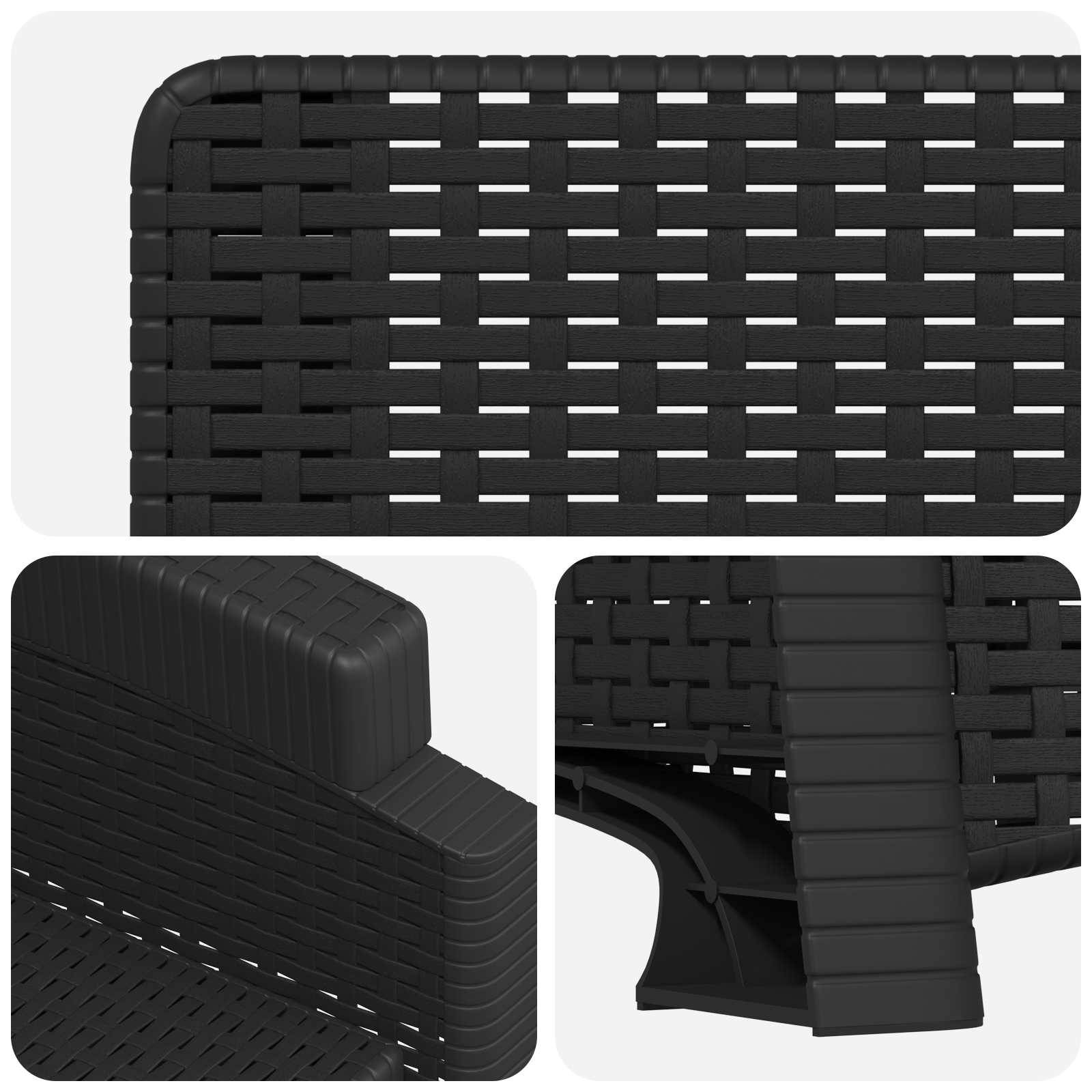 PANGIVO - Chaise de jardin inclinable polypropylène anthracite 56 x 63 x 92 cm, Poids:10.69kg - PANGIVO - Image 6