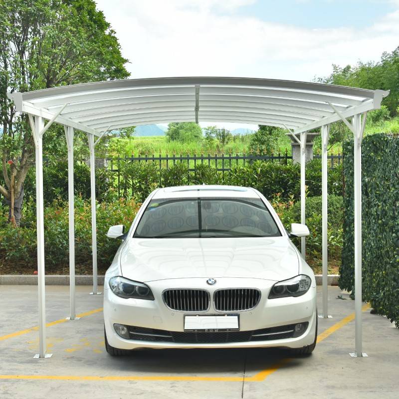 X-Metal - Carport autoportant aluminium blanc 17,28 m² polycarbonate 6mm kit ancrage X-Metal - Image 2