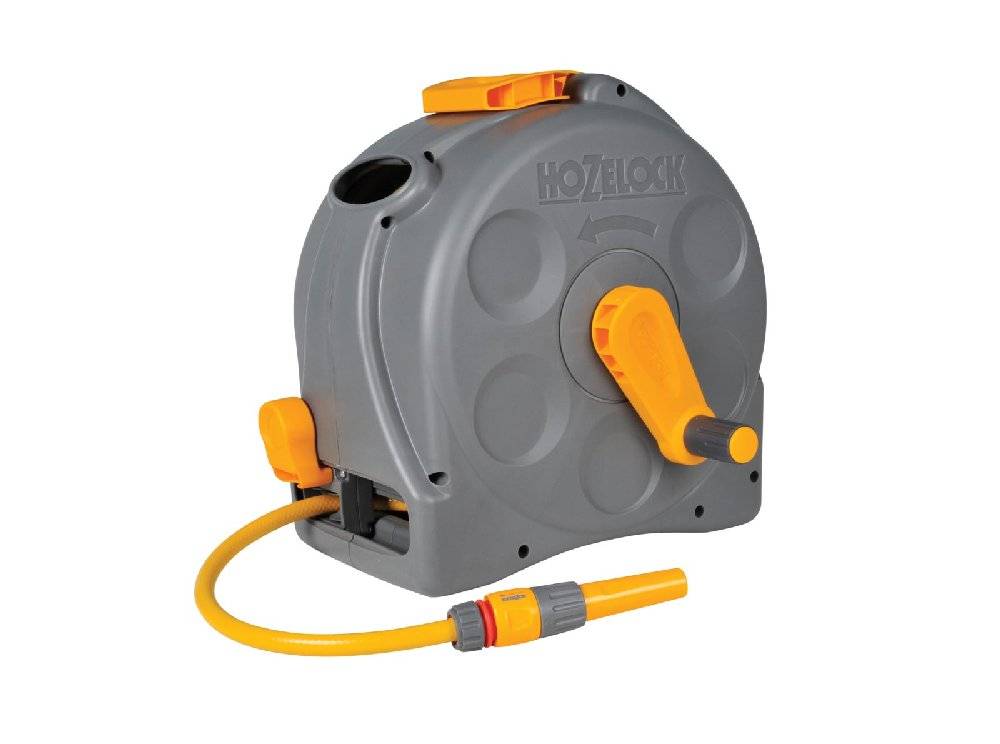 Hozelock - Dévidoir portable ou mural caréné en plastique avec Tuyau de 25m HOZELOCK