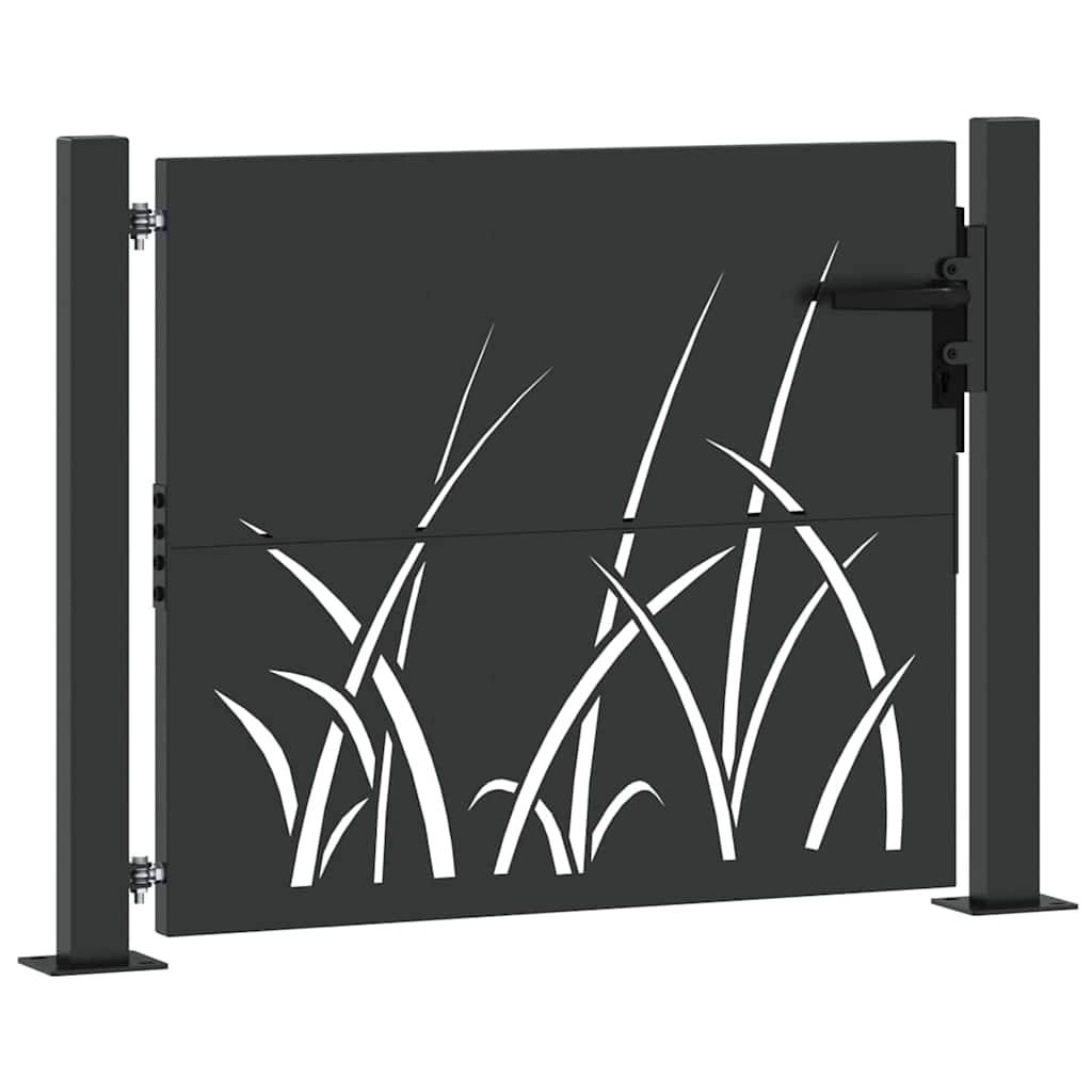 Porte de Jardin Acier Noir Découpe Laser Élégante et Robuste pour Passage Extérieur 105x100 cm – ComfortXL Outdoor Living - Image 4