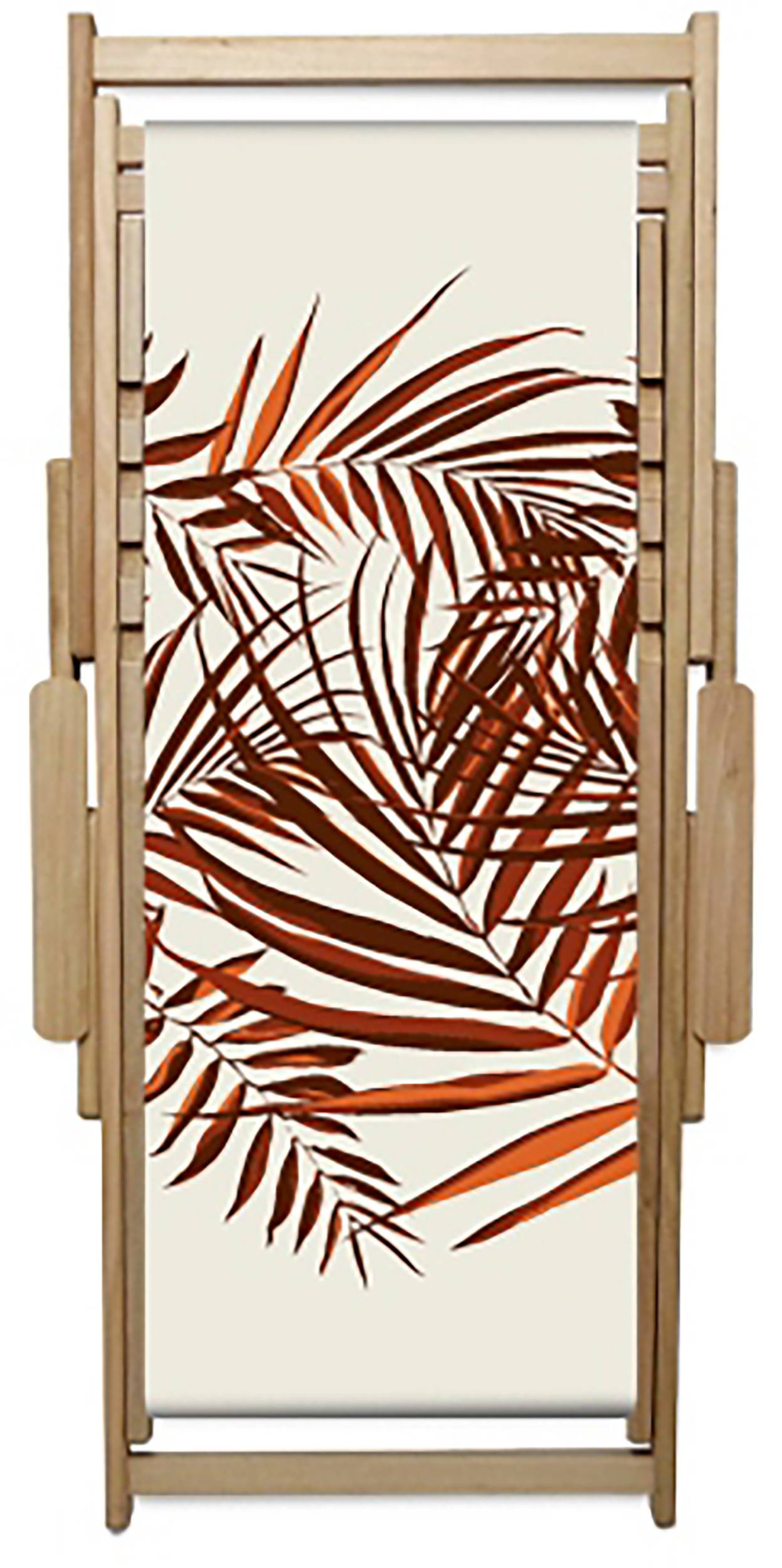 City Garden - Chilienne LONA en bois et toile coton avec motif jungle rouge - CITY GARDEN - Image 1