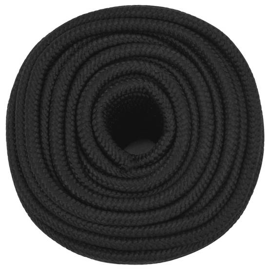 Corde de bateau Noir complet 12 mm 25 m Polypropylène Maison Chic - Image 3