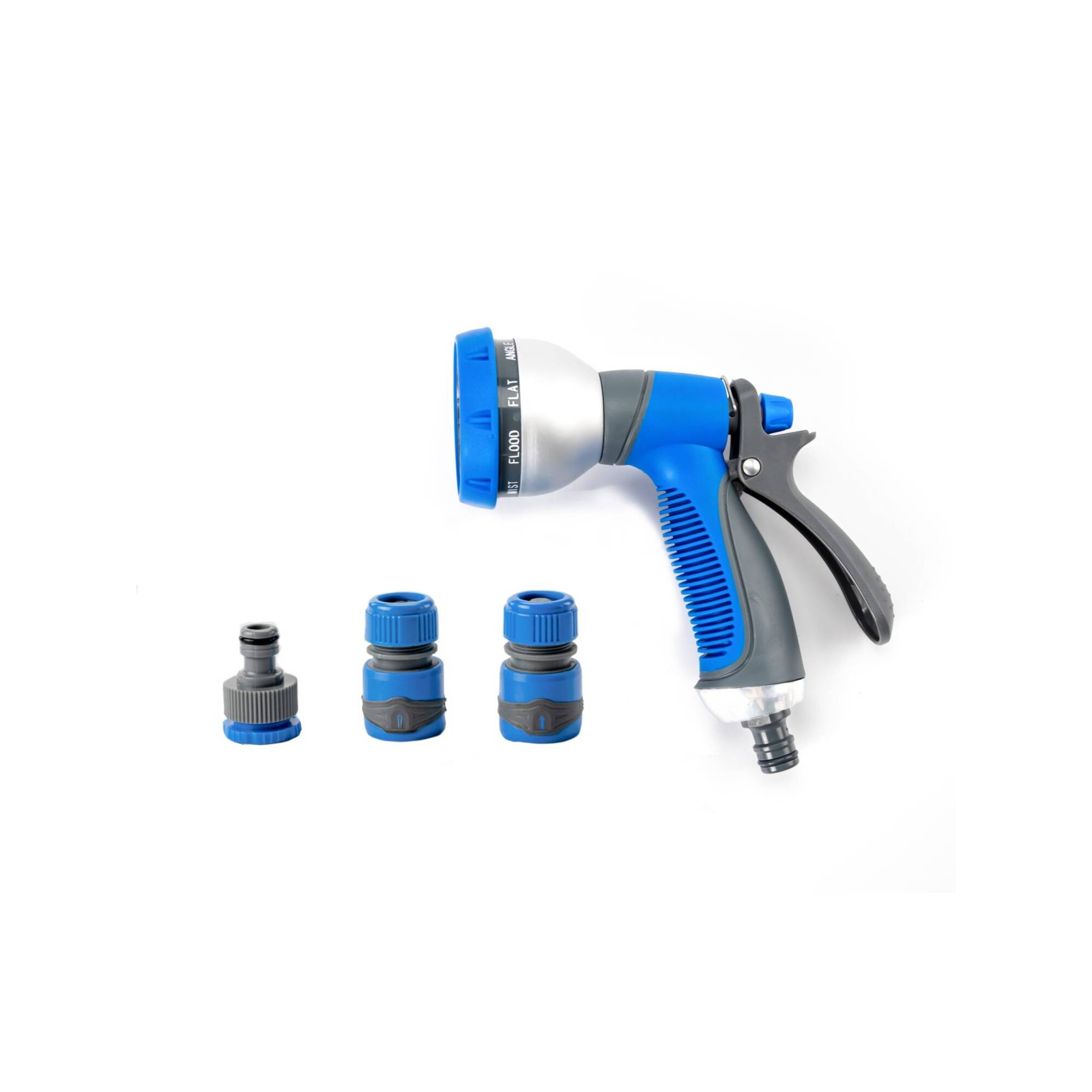 Pistolet d'arrosage et nettoyage - Suan - 9 jets - Kit complet avec raccords d'arrosage soft touch - Image 1