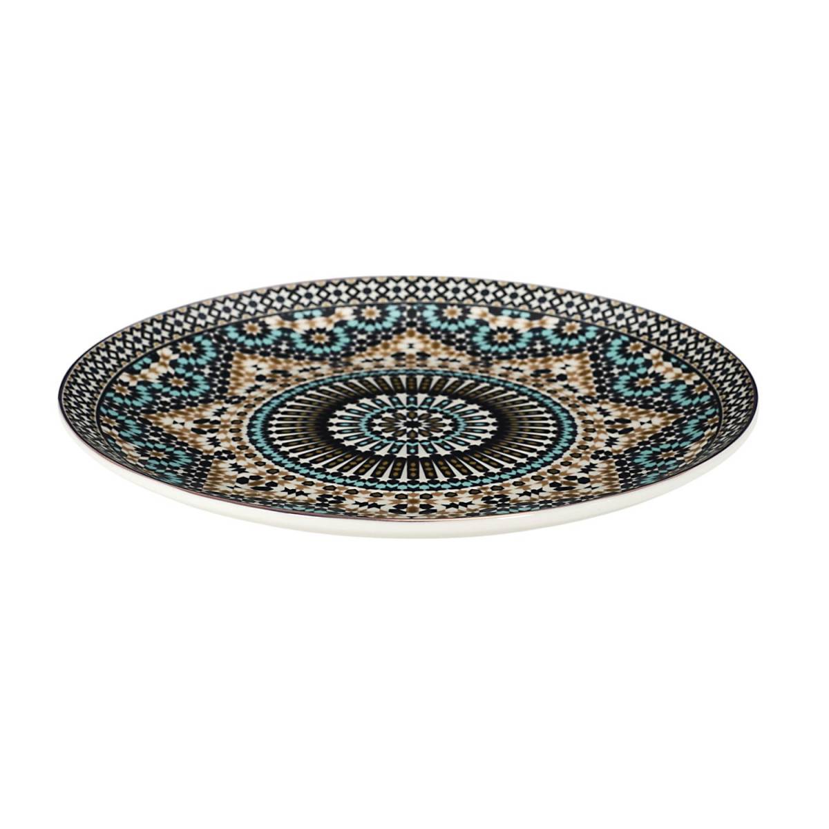The Home Deco Factory - Lot de 6 Assiettes Plates "Noura" 26cm Multicolore - Image 2