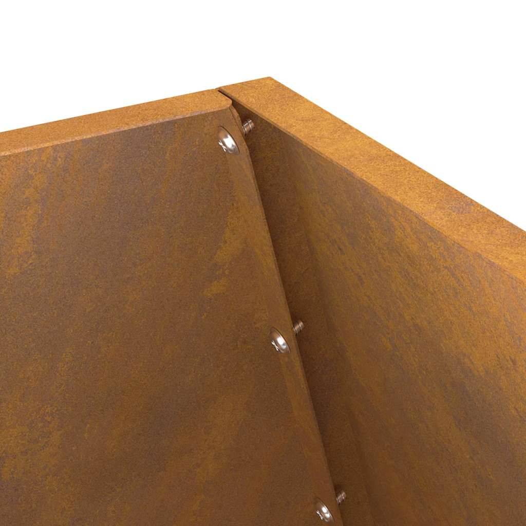 Cheminée de Jardin Acier Foyer Vertical Chauffage Extérieur Terrasse Marron 100cm – ComfortXL Outdoor Living - Image 9