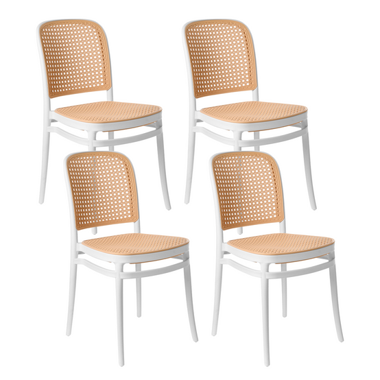 Beliani - Chaise de jardin Polypropylène Blanc/beige PLOSE - Beliani - Image 1