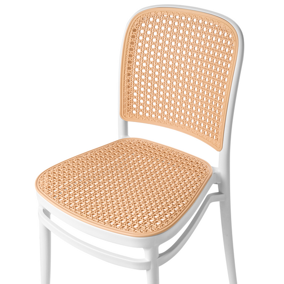 Beliani - Chaise de jardin Polypropylène Blanc/beige PLOSE - Beliani - Image 7