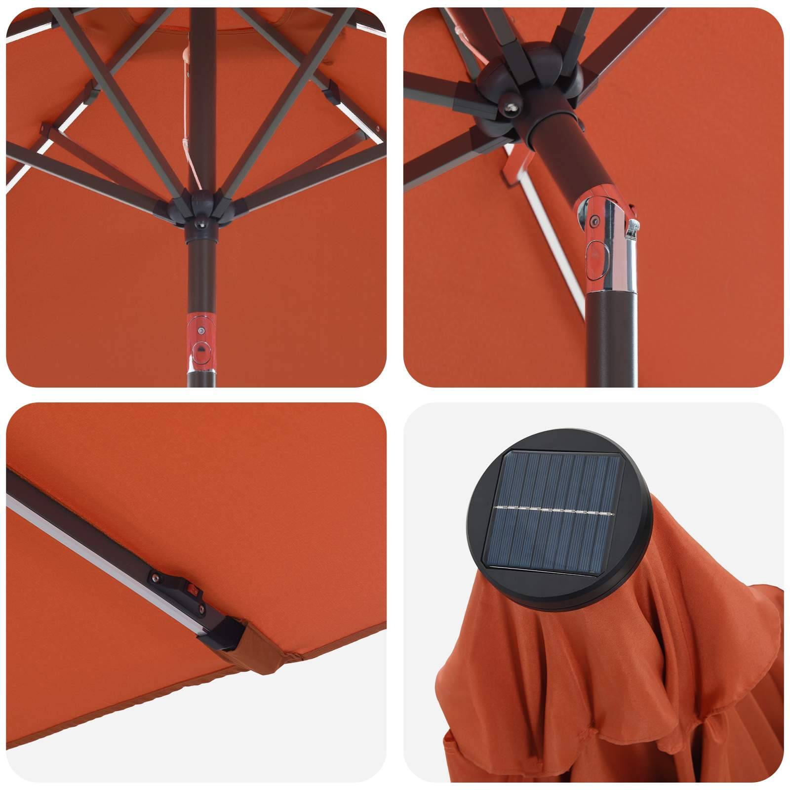 PANGIVO - Parasol de jardin polyester terre cuite 290 x 190 x 235 cm - PANGIVO - Image 7