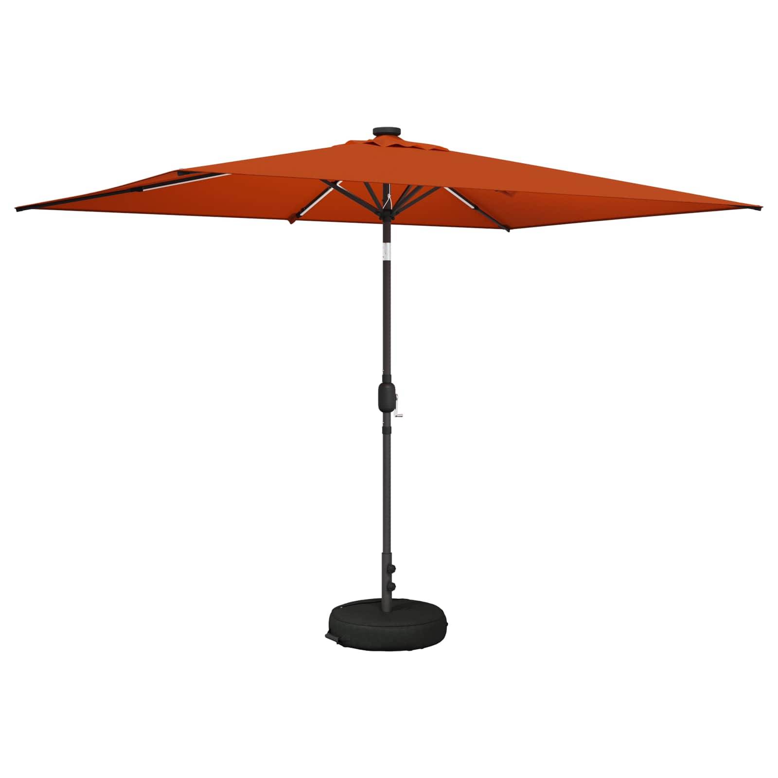 PANGIVO - Parasol de jardin polyester terre cuite 290 x 190 x 235 cm - PANGIVO - Image 2