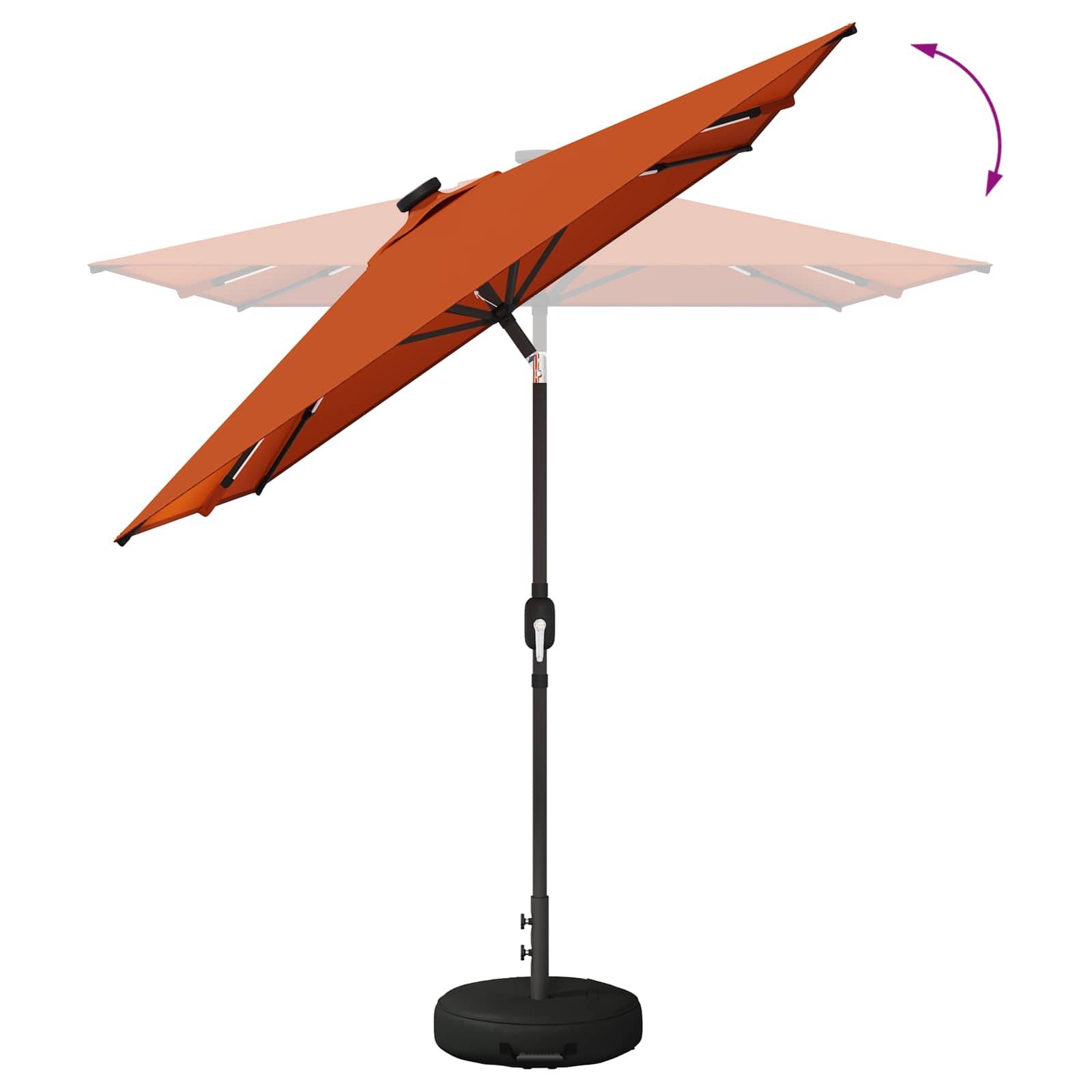 PANGIVO - Parasol de jardin polyester terre cuite 290 x 190 x 235 cm - PANGIVO - Image 9