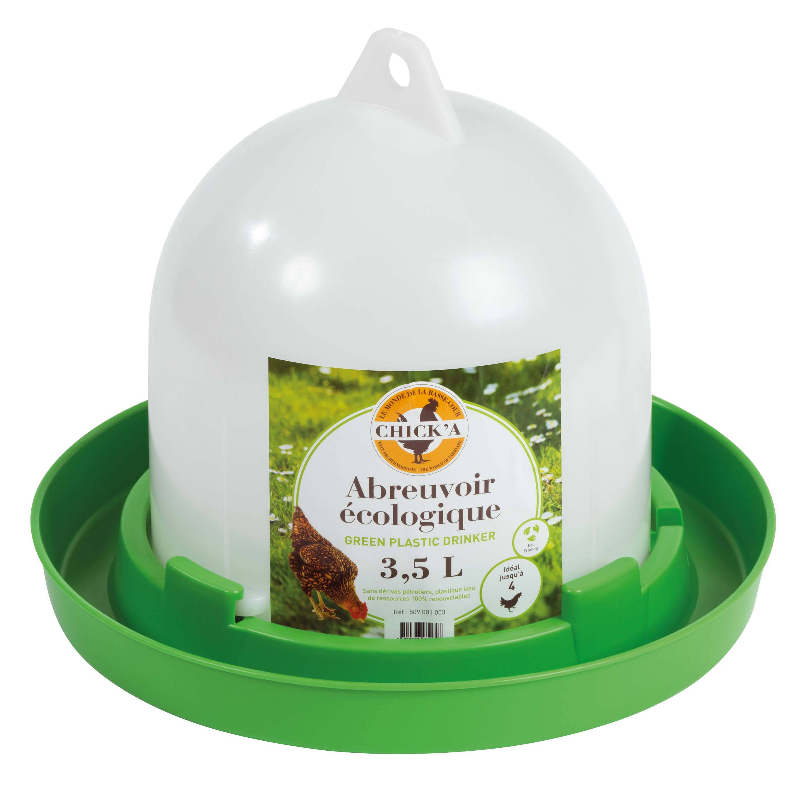 Chick'a - Abreuvoir volaille ligne verte 3.5 l