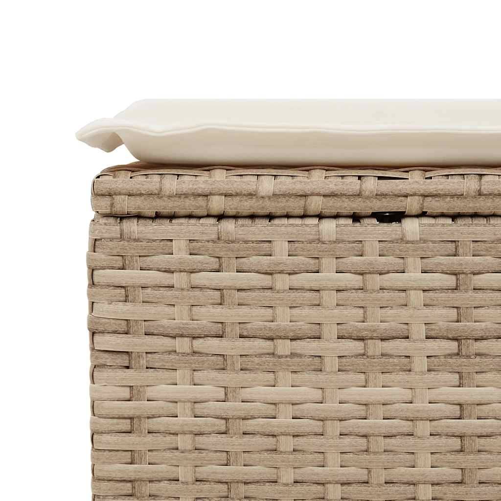 Salon de jardin avec coussins 2 pcs | Mobilier d'extérieur beige résine tressée acacia Maison Chic - Image 5