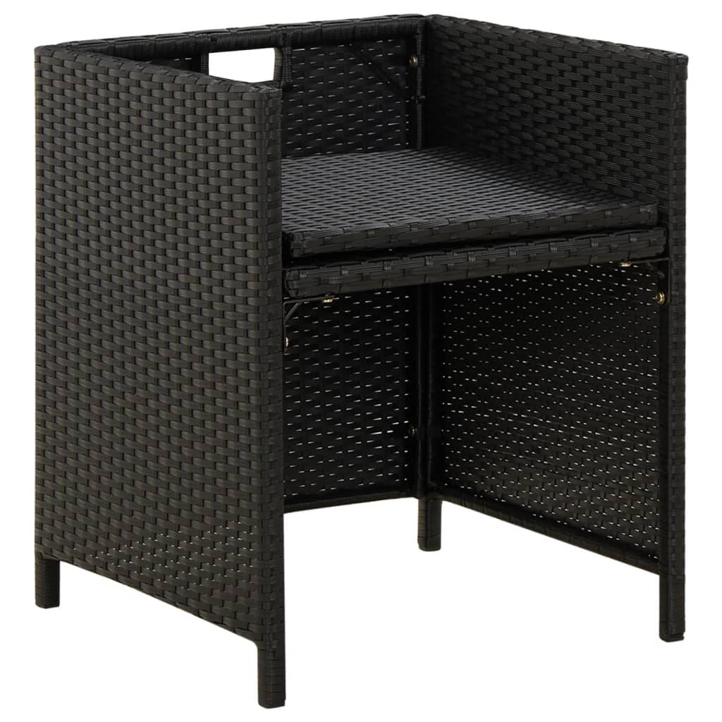 ComfortXL - Lot de 4 Fauteuils de Salon de Jardin en Résine Tressée avec Coussins Noirs Inclus – ComfortXL Outdoor Living - Image 6