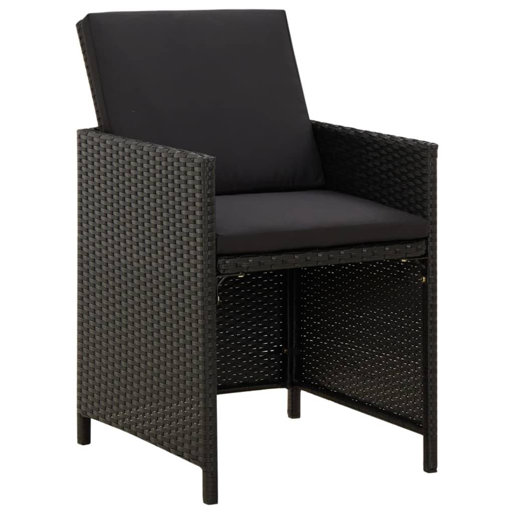 ComfortXL - Lot de 4 Fauteuils de Salon de Jardin en Résine Tressée avec Coussins Noirs Inclus – ComfortXL Outdoor Living - Image 2