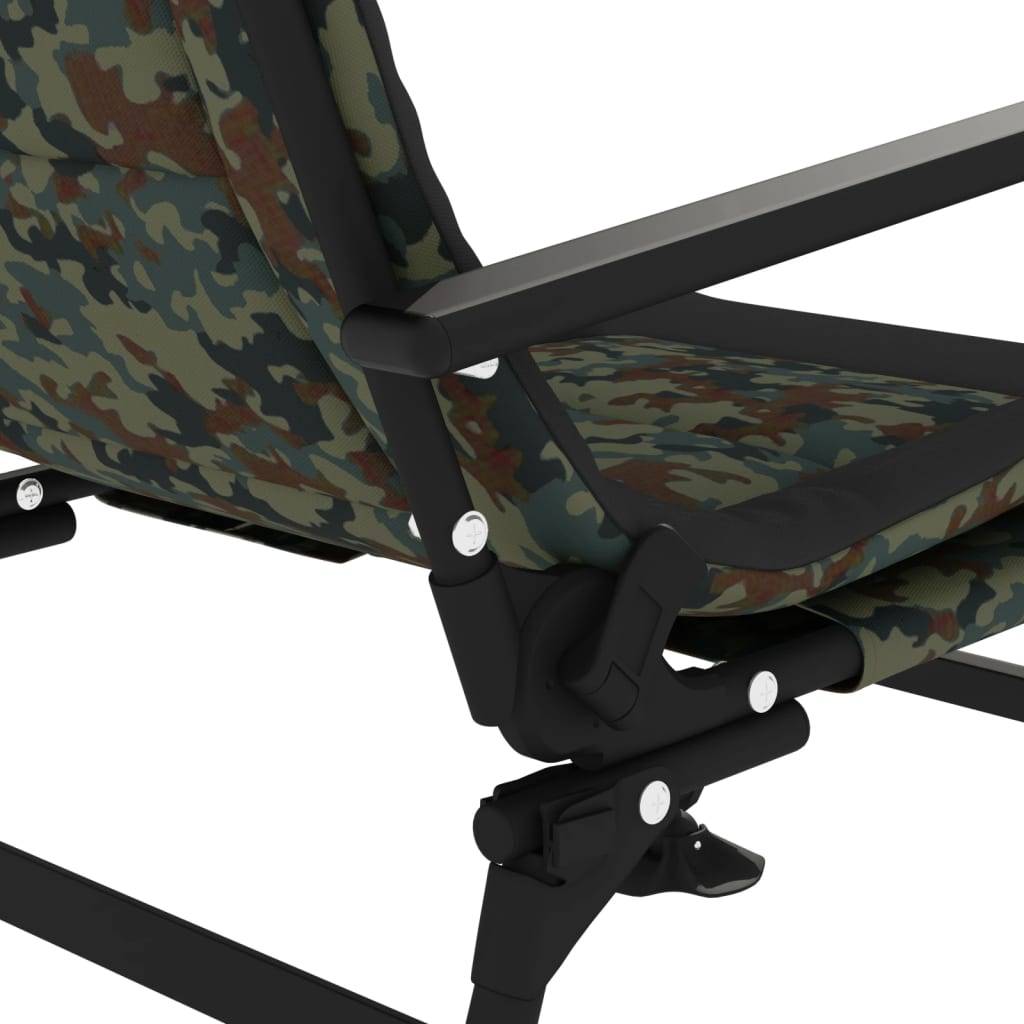 Chaise de pêche acier et tissu camouflage 75 x 58 x 104 cm - PANGIVO - Image 8