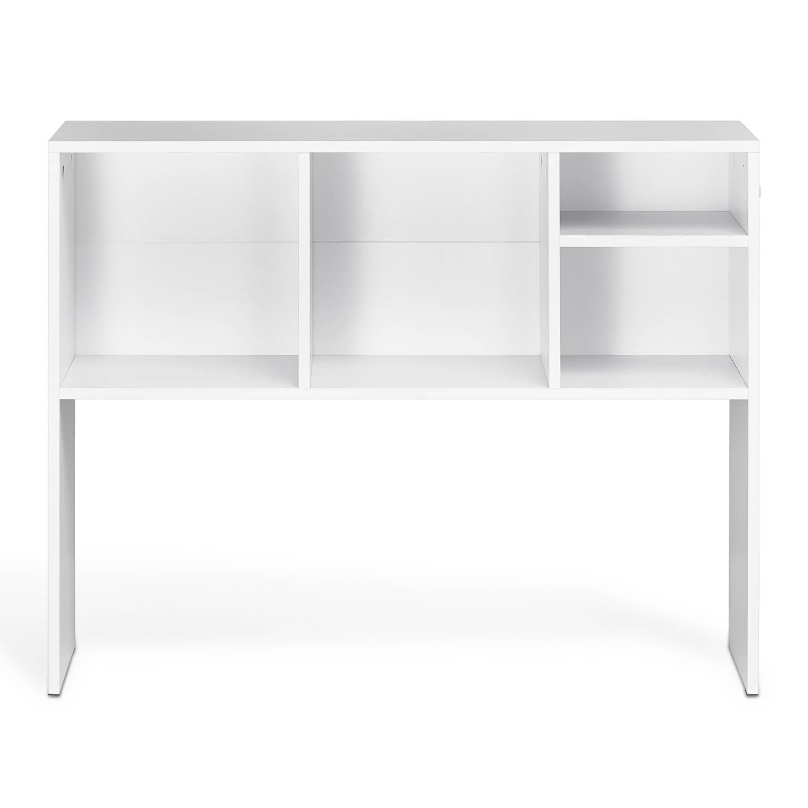 VEVOR Étagère poser bureau 1 niveau, 94x24x73cm, bois, antidérapant, rangement, bureau, blanc. - Image 9