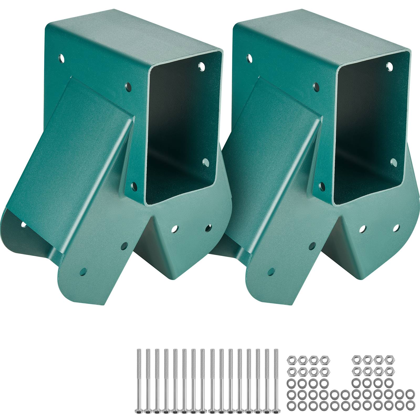 Vevor - VEVOR Raccord balançoire 2 pièces, acier carbone, support poteau poutre. Vert. - Image 1