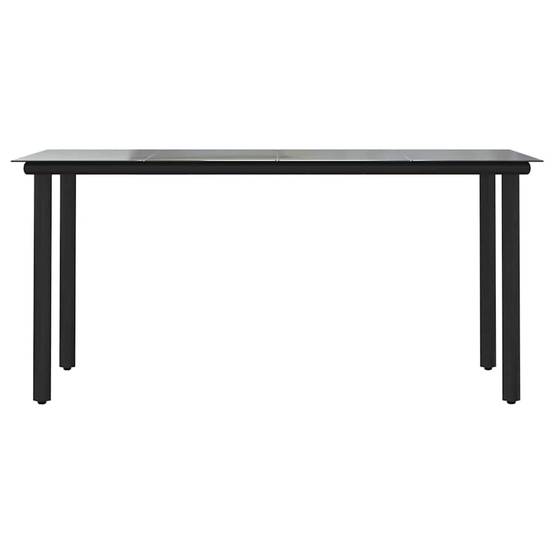 ComfortXL - Table et Chaises de Jardin 4 Personnes Poly Rotin Noir avec Coussins Épais Table Verre 160cm – ComfortXL Outdoor Living - Image 7