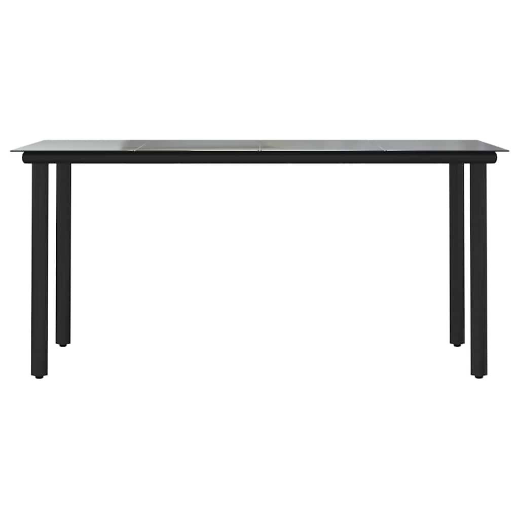 ComfortXL - Table et Chaises de Jardin 4 Personnes Poly Rotin Noir avec Coussins Épais Table Verre 160cm – ComfortXL Outdoor Living - Image 7