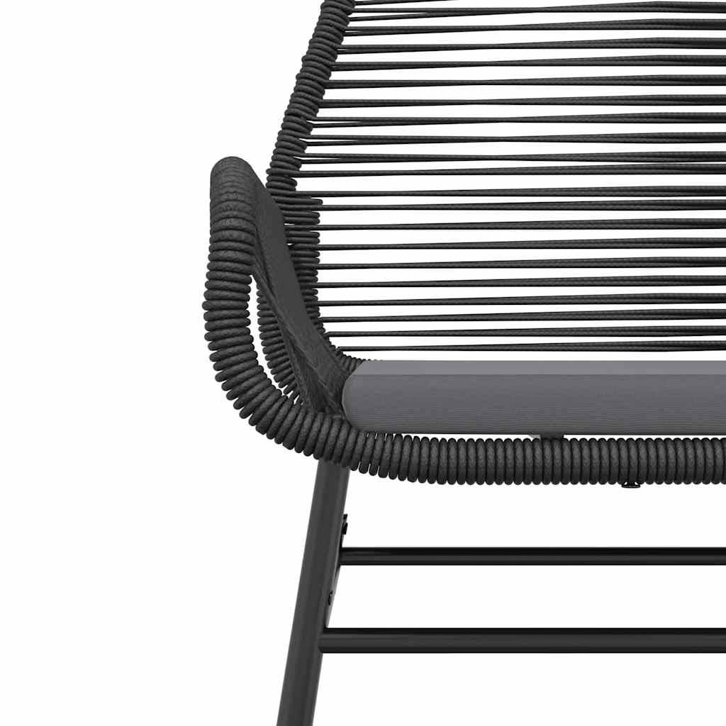 ComfortXL - Table et Chaises de Jardin 4 Personnes Poly Rotin Noir avec Coussins Épais Table Verre 160cm – ComfortXL Outdoor Living - Image 8