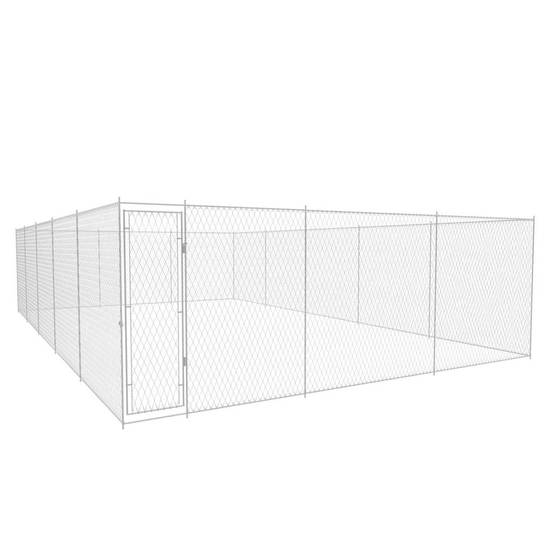 Vidaxl - Chenil extérieur pour chiens Acier galvanisé 950x570x185 cm vidaXL 145036 - Image 1
