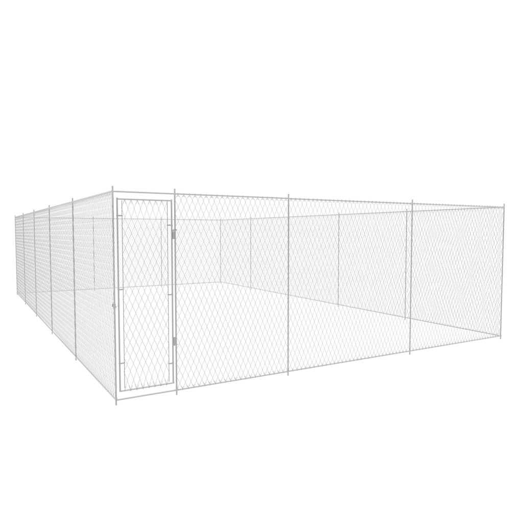Vidaxl - Chenil extérieur pour chiens Acier galvanisé 950x570x185 cm vidaXL 145036 - Image 1