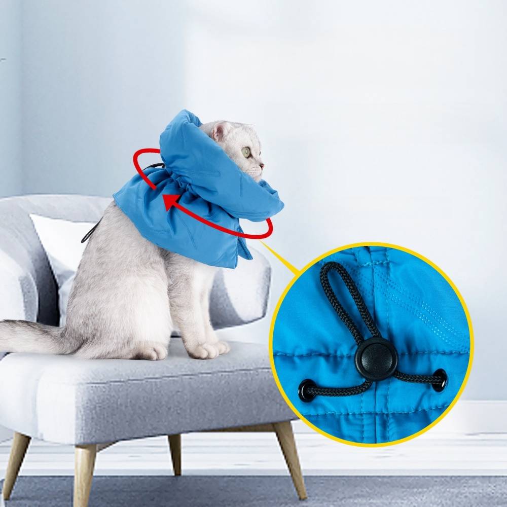 IntiMeg - Collier anti-lèchage pour chat Bleu foncé M IntiMeg - Image 2