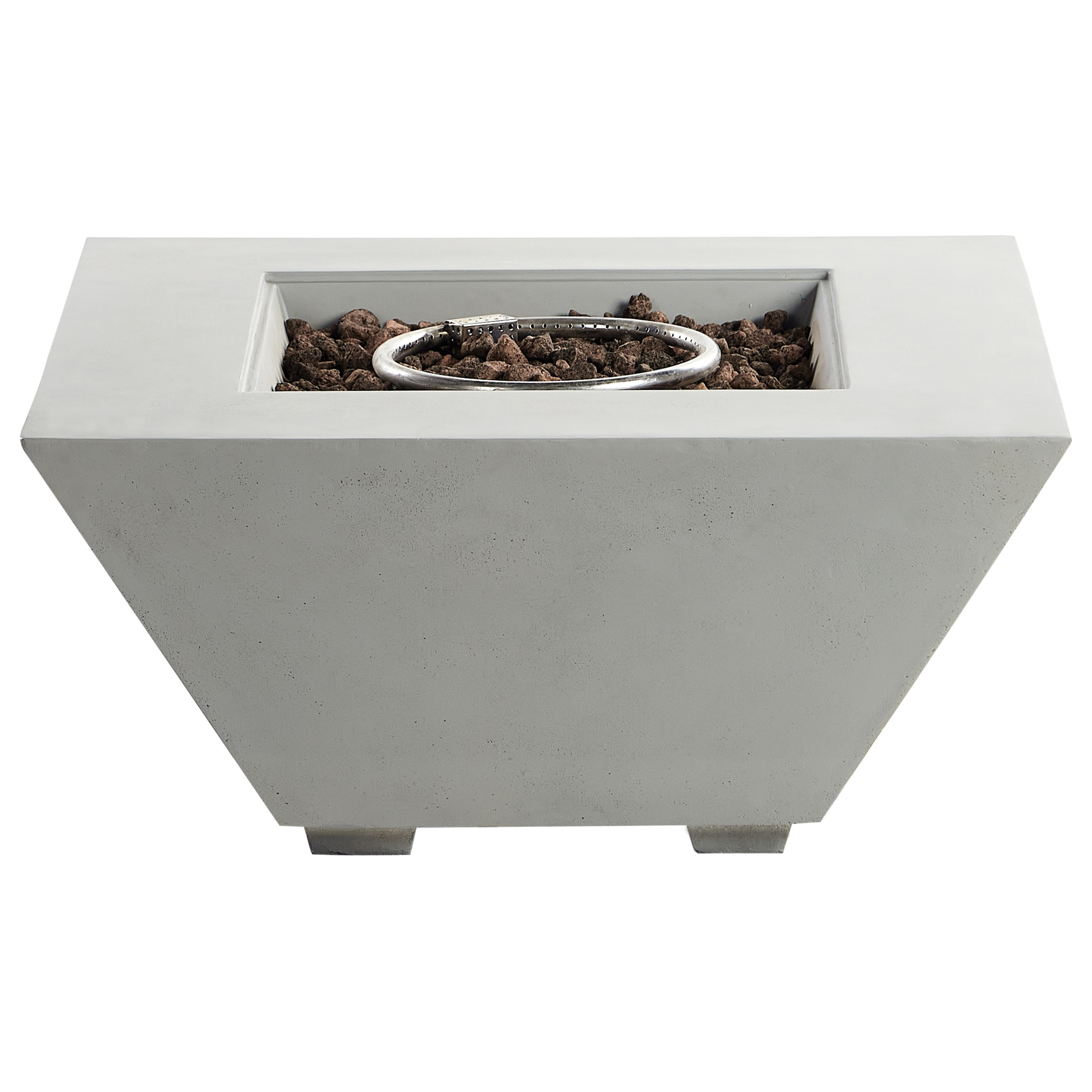Braséro à gaz Béton renforcé de verre (GRC) Gris clair KATMAI - Beliani - Image 1