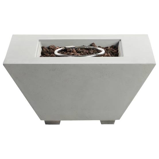 Braséro à gaz Béton renforcé de verre (GRC) Gris clair KATMAI - Beliani - Image 5