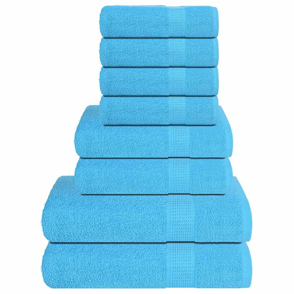 Ensemble de serviettes FROGN 8 pcs turquoise 360 g/m² Maison Chic - Image 2