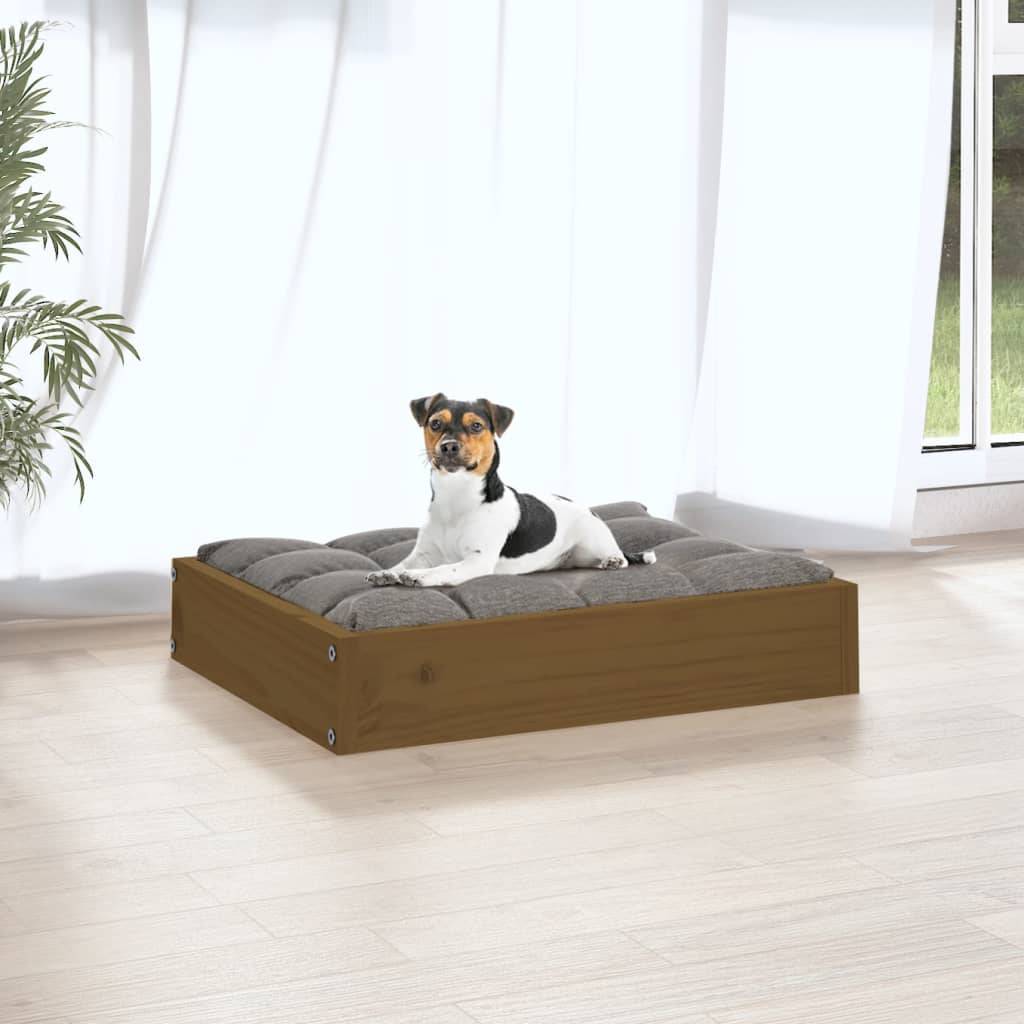 Vidaxl - Lit pour chien Marron miel 51,5x44x9 cm Bois de pin solide vidaXL 820849 - Image 6