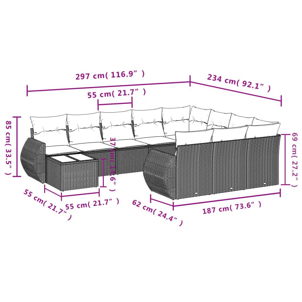 ComfortXL - Salon de Jardin Modulable Gris Clair 10 Places avec Coffre de Rangement en Résine Tressée pour Balcon et Terrasse – ComfortXL Outdoor Living - Image 3