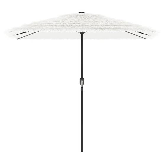 Parasol de jardin | Parasol d'extérieur avec mât en acier blanc 248x248x248 cm Maison Chic - Image 4