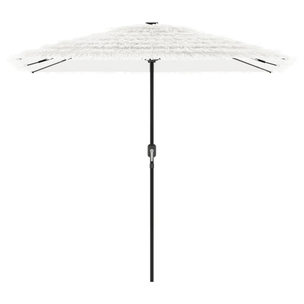 Parasol de jardin | Parasol d'extérieur avec mât en acier blanc 248x248x248 cm Maison Chic - Image 4