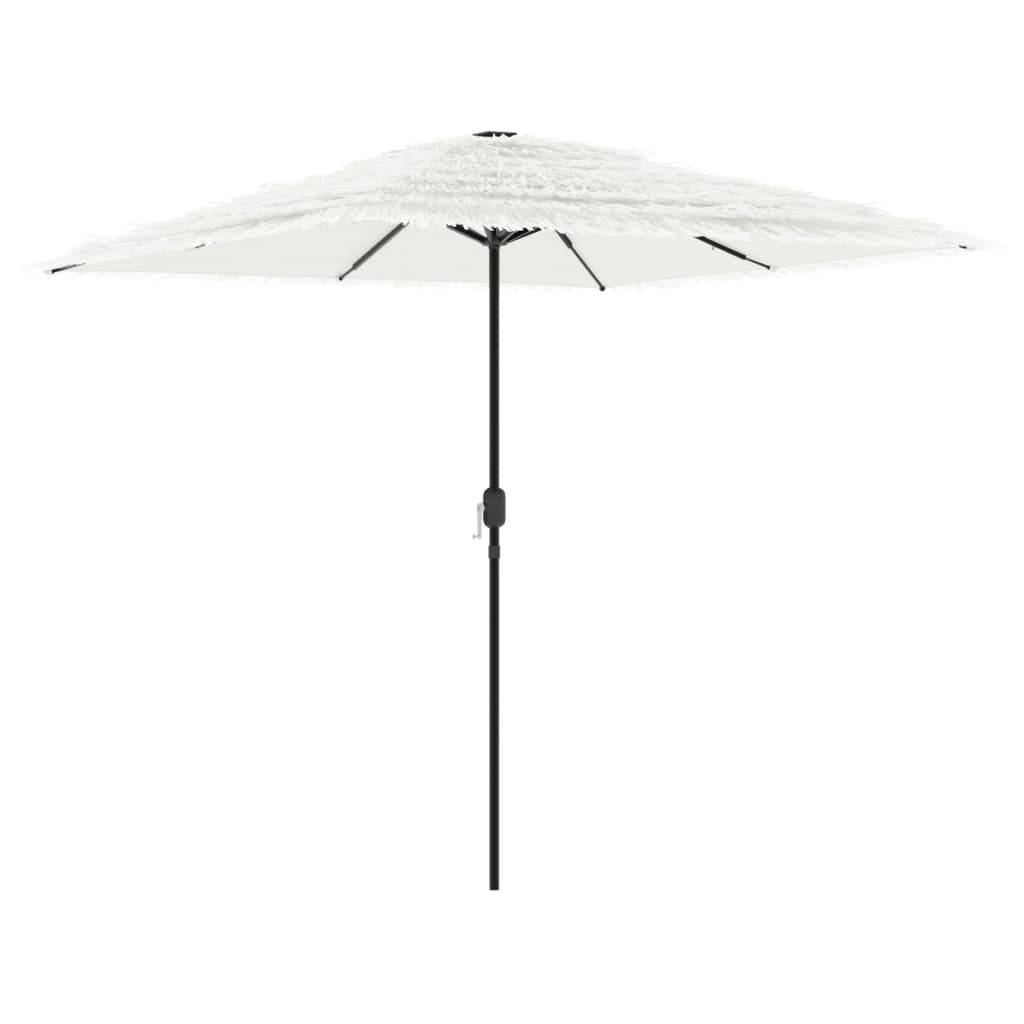 Parasol de jardin | Parasol d'extérieur avec mât en acier blanc 248x248x248 cm Maison Chic - Image 1