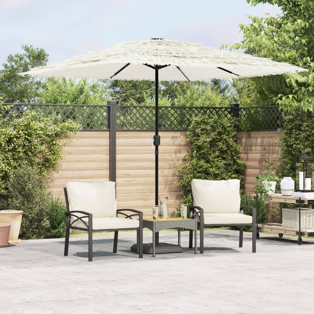 Parasol de jardin | Parasol d'extérieur avec mât en acier blanc 248x248x248 cm Maison Chic - Image 2