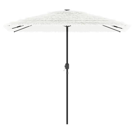 Parasol de jardin | Parasol d'extérieur avec mât en acier blanc 248x248x248 cm Maison Chic - Image 3